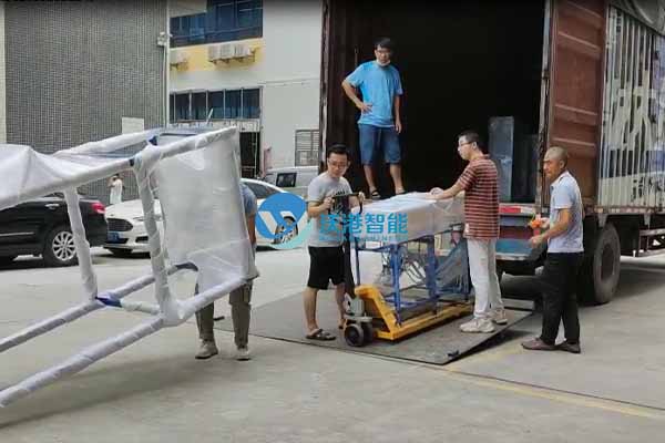 深圳斯達(dá)領(lǐng)科斜輪分揀+掃碼稱重設(shè)備項目